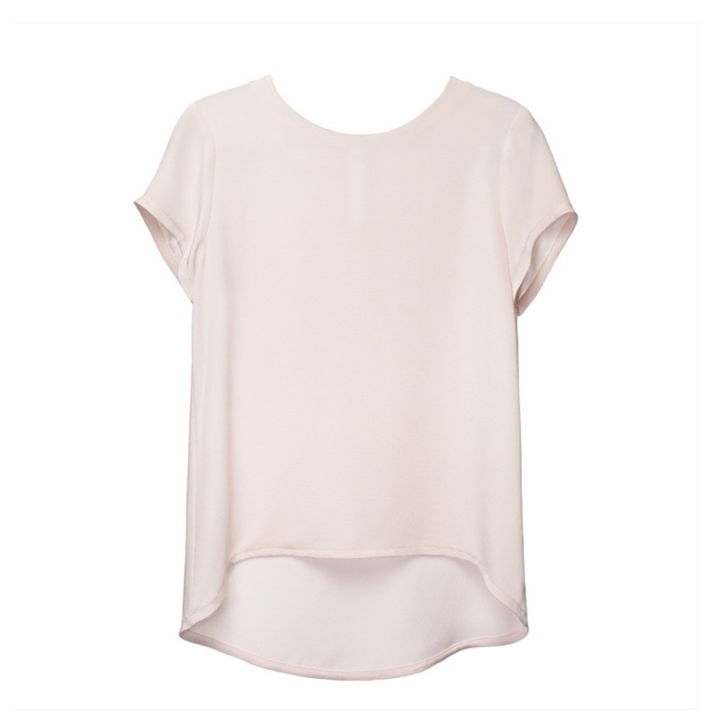 Cuyana Silk Tee xs